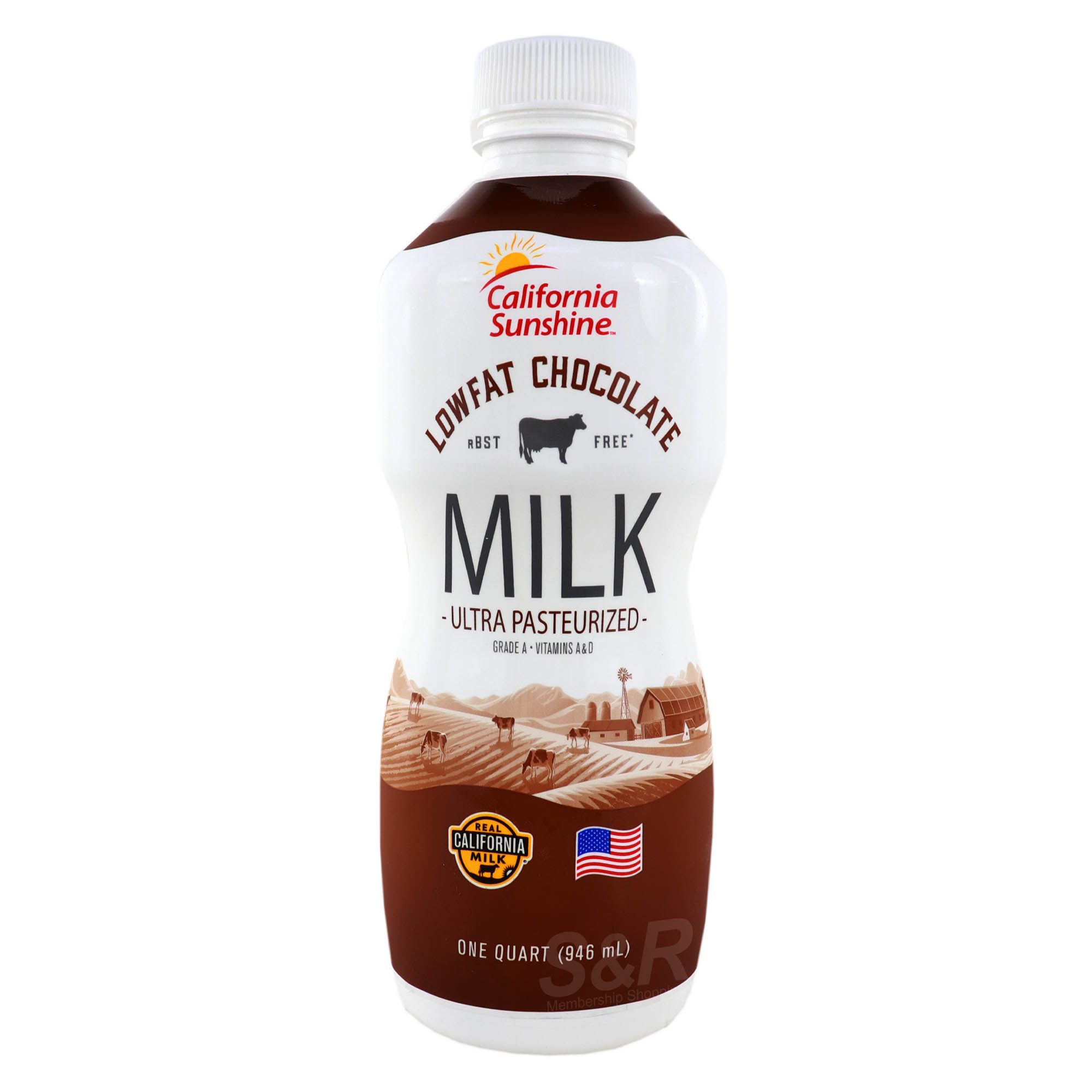 California Sunshine Low-Fat Ultra-Pasteurized Chocolate Milk 946mL California Sunshine Low-Fat Ultra-Pasteurized Chocolate Milk 946mL